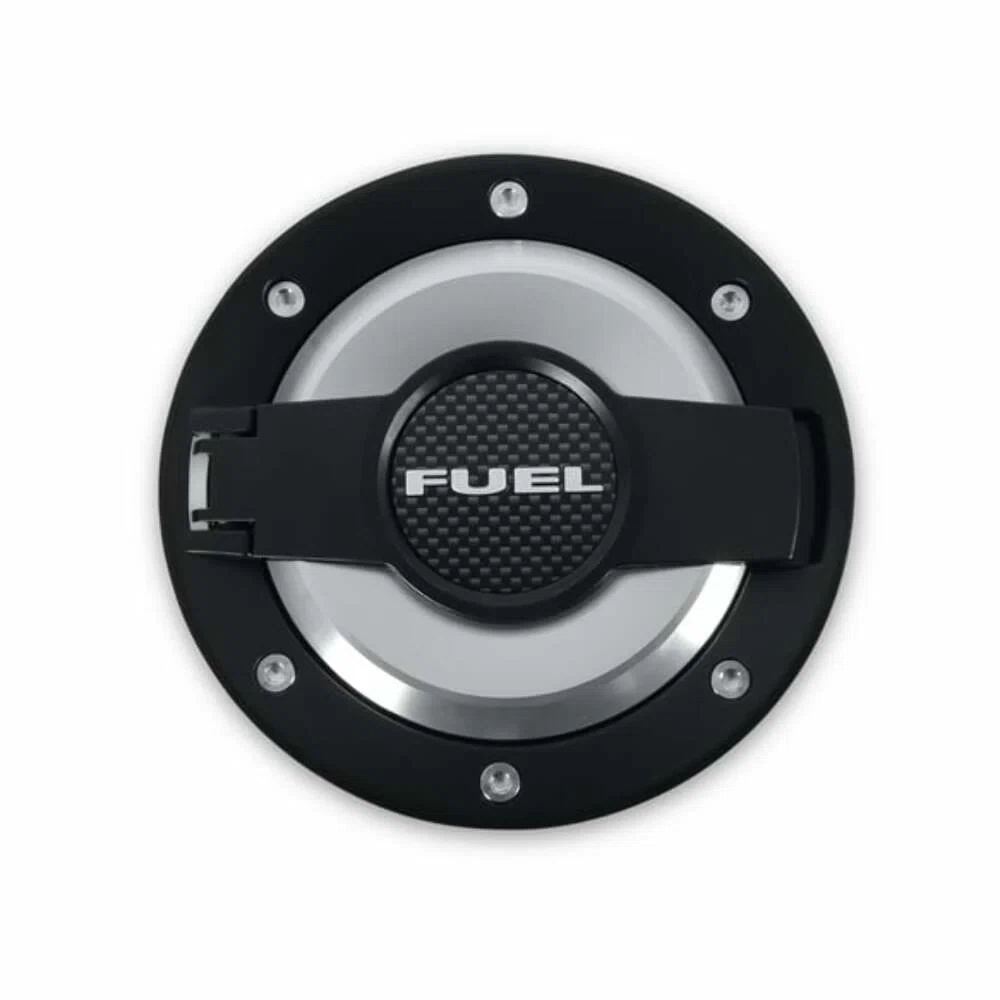 Fuel Door Assembly Aluminum Blck fits Dodge Challenger 2008-2020 Drake MO-210001